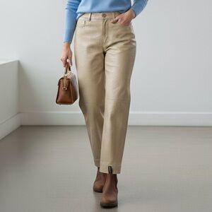 Vintage Gianfranco Ferre Straight Leg Snakeskin Leather Pants - 30" 🇮🇹